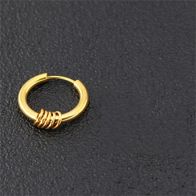Boucles d'oreille anneaux à boucles - Lord of the rings - Clout Jewelry - Paris